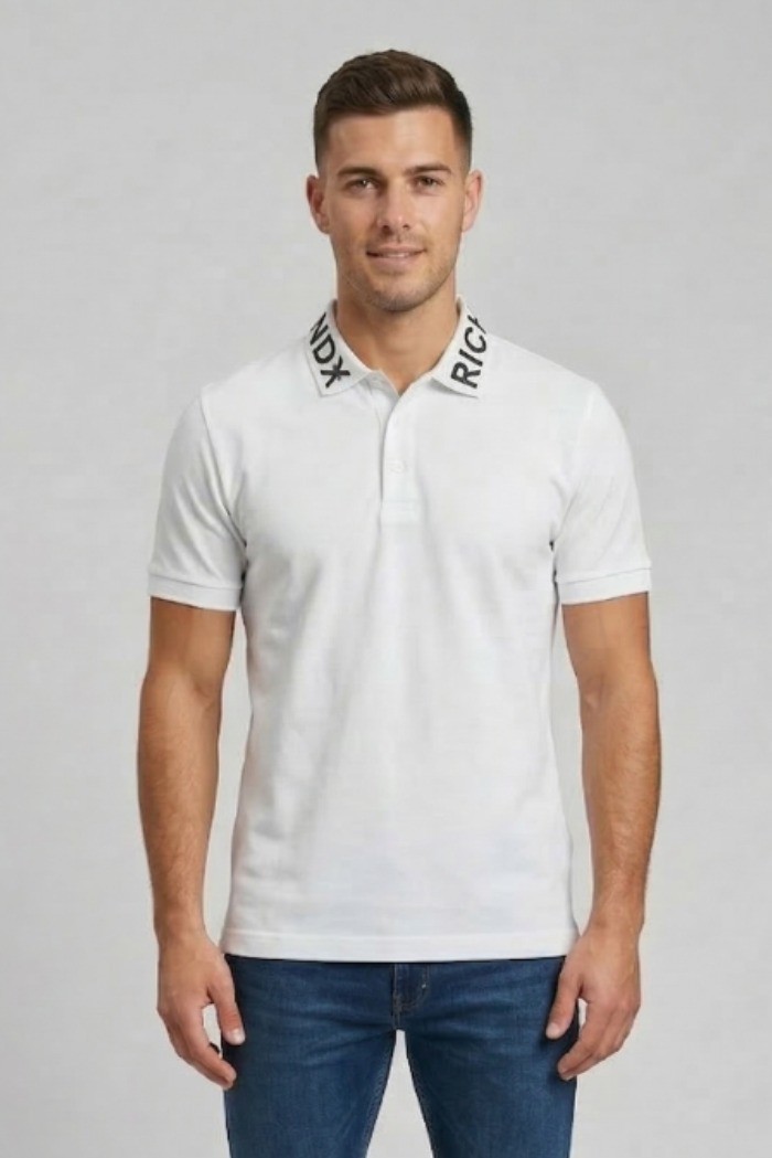 John Richmond polo in piquet di cotone Sutle ump26011po [0b652c45]