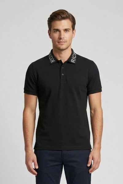 John Richmond polo in piquet di cotone Sutle ump26011po — 805219040078664_2