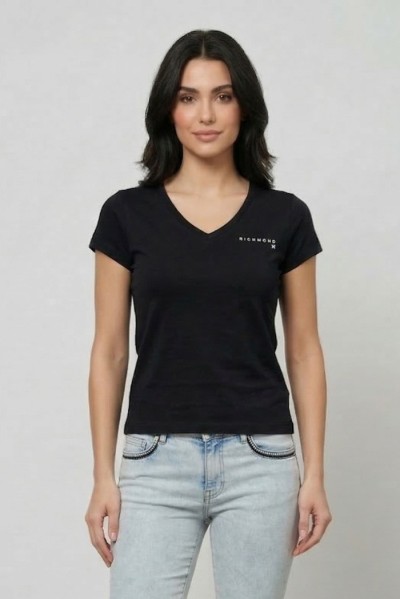 John Richmond t-shirt scollo a V Trocie uwp26002ts — 805219040078678_1