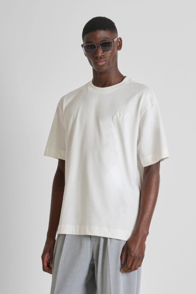 Antony Morato t-shirt boxy fit con logo ricamato mmks02621-fa100242 [bb952822]