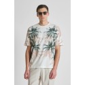 Antony Morato t-shirt regular fit in jersey con stampa floreale mmks02628-fa100144 [05bdd9ff]