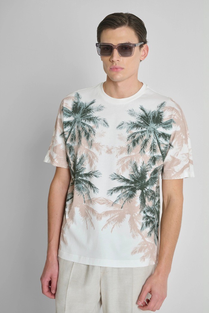 Antony Morato t-shirt regular fit in jersey con stampa floreale mmks02628-fa100144 [6b865bf6]