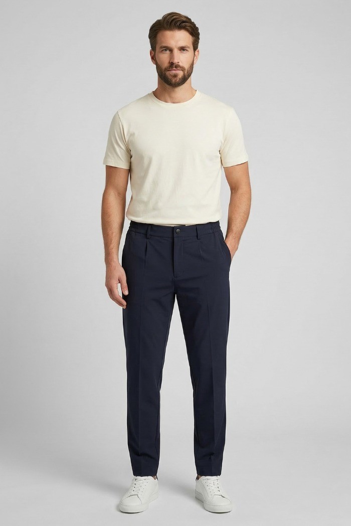 Markup pantalaccio con  pences in tessuto stretch MK1950120 [6616b90c]