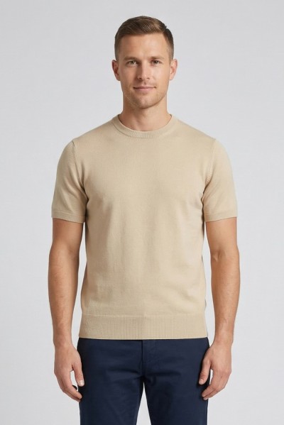 Urban Ring maglia girocollo mezza manica in cotone UR1100005 [b42ccf34]