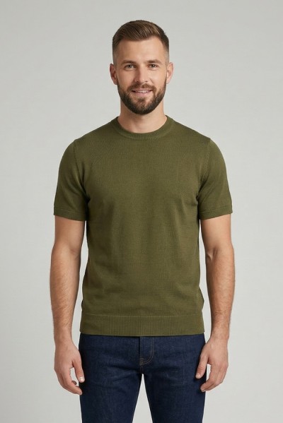 Urban Ring maglia girocollo mezza manica in cotone UR1100005 [f19c00d8]