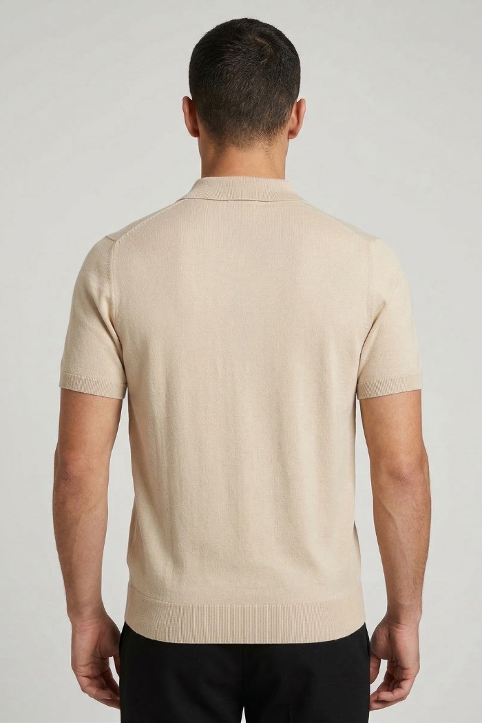 Urban Ring polo in maglina in cotone con bottoni UR1100007 [8c788b40]