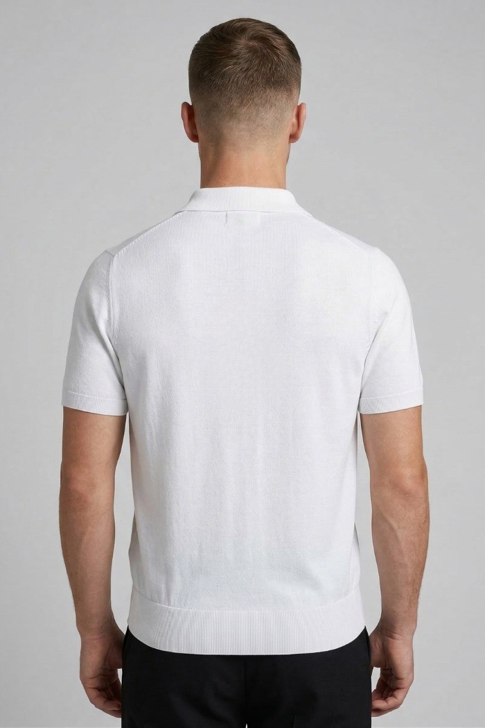 Urban Ring polo in maglina in cotone con bottoni UR1100007 [a8ae2c49]
