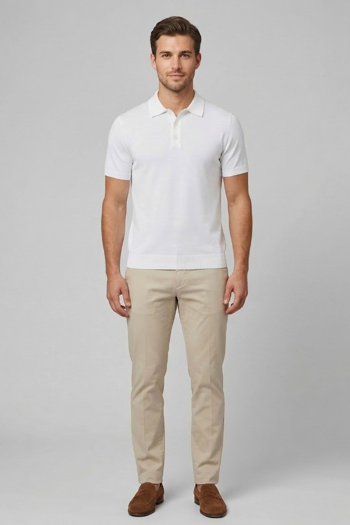 Urban Ring polo in maglina in cotone con bottoni UR1100007 [1fb3ed4d]