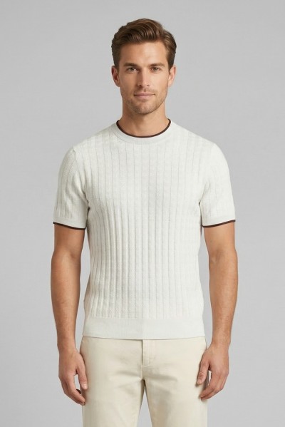 Urban Ring maglia girocollo in cotone punto link UR1100029 [e9b0e733]