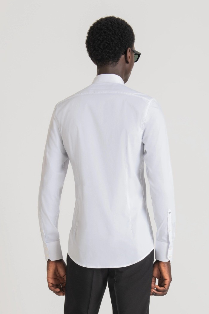 Antony Morato camicia super slim fit in popeline Milano mmsl00694-fa450010 [36a08e7c]