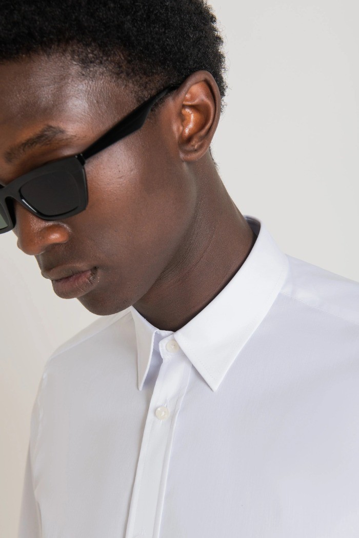 Antony Morato camicia super slim fit in popeline Milano mmsl00694-fa450010 [81bd4f78]