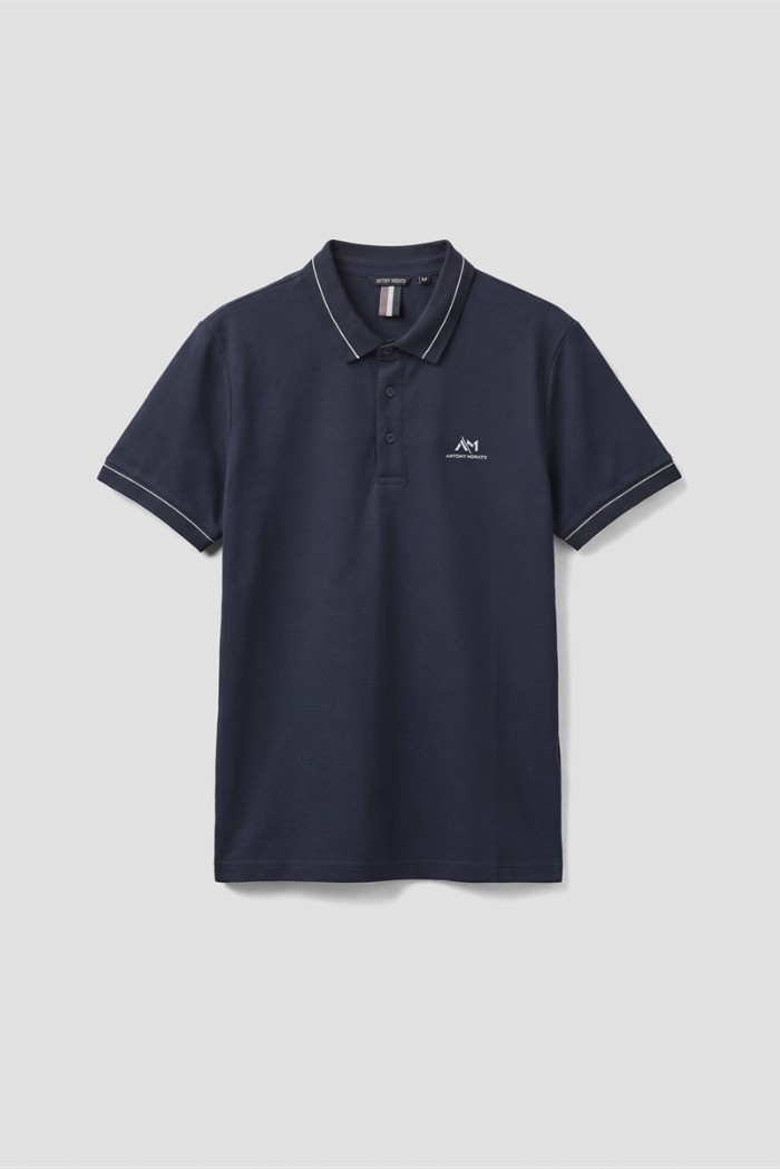 Antony Morato polo regular fit in piquet di cotone mercerizzato mmks02665-fa100083 [cf188681]