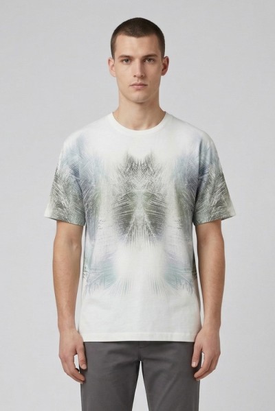 Antony Morato t-shirt regular fit con stampe allover mmks02680-fa100144 — 805219040078638_1