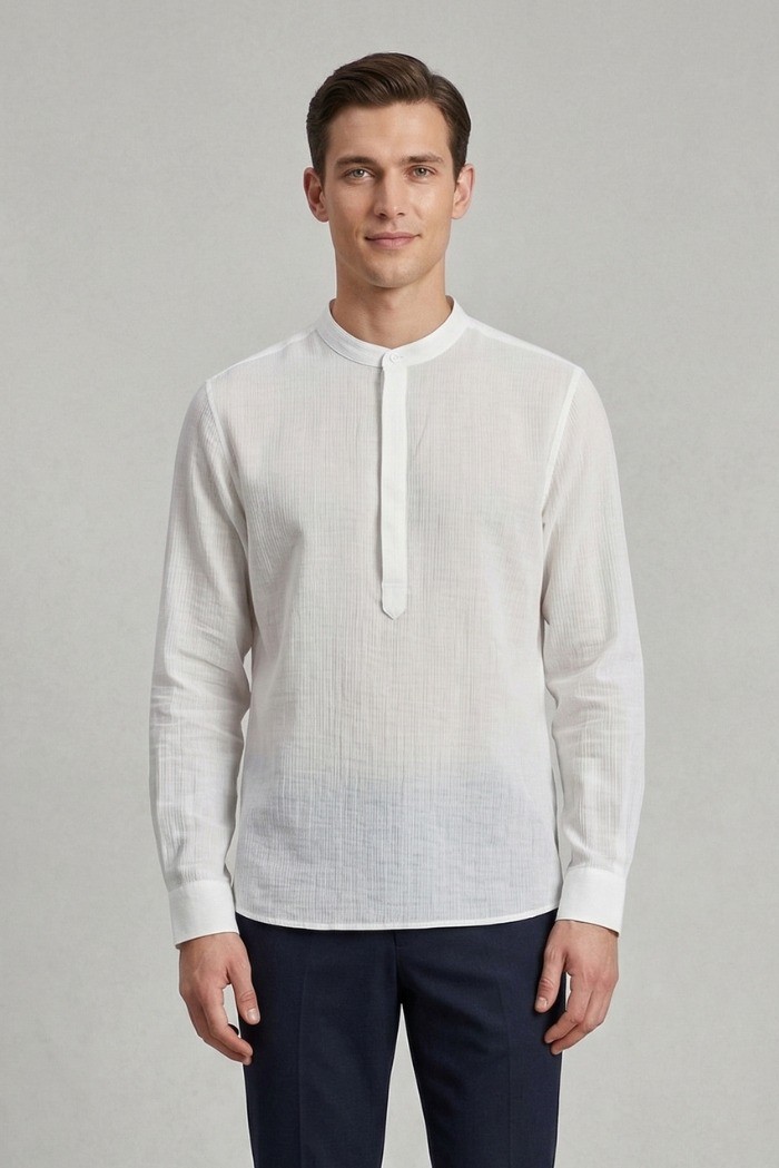 Antony Morato camicia relaxed fit in misto viscosa soft touch Sydney mmsl00802-fa400109 [6cd8a6ab]