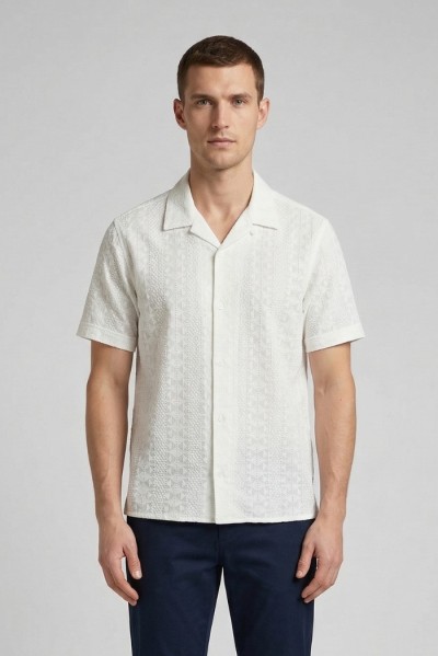 Antony Morato camicia relaxed straight fit in cotone Honolulu mmss00189-fa440071 [9cc2f69d]