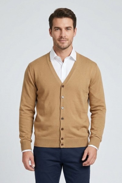Urban Ring cardigan scollo a V in cotone UR1100021 — 805219040078625_1