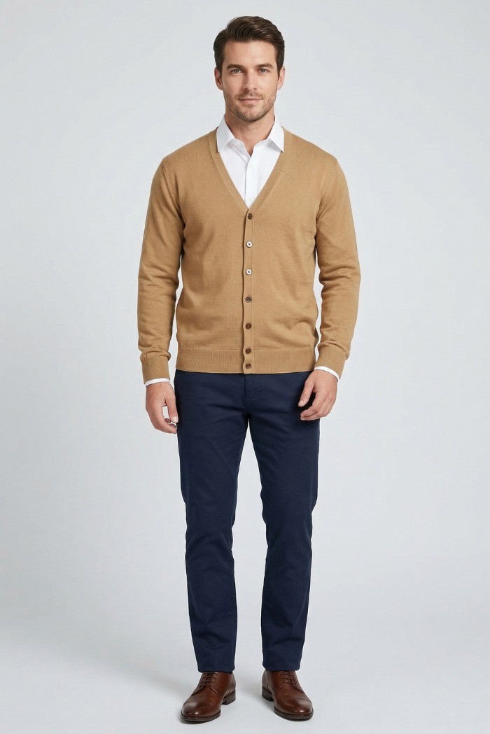 Urban Ring cardigan scollo a V in cotone UR1100021 [ca38bd67]