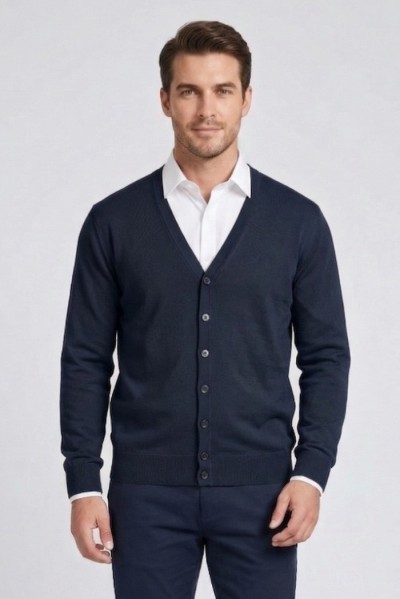 Urban Ring cardigan scollo a V in cotone UR1100021 — 805219040078625_2
