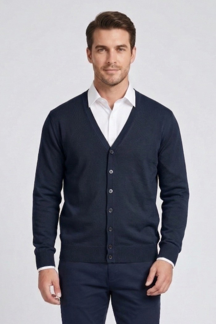 Urban Ring cardigan scollo a V in cotone UR1100021 [1bcb2261]