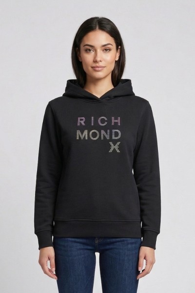 John Richmond felpa con cappuccio Sehuane UWP26029 — 805219040078681_1