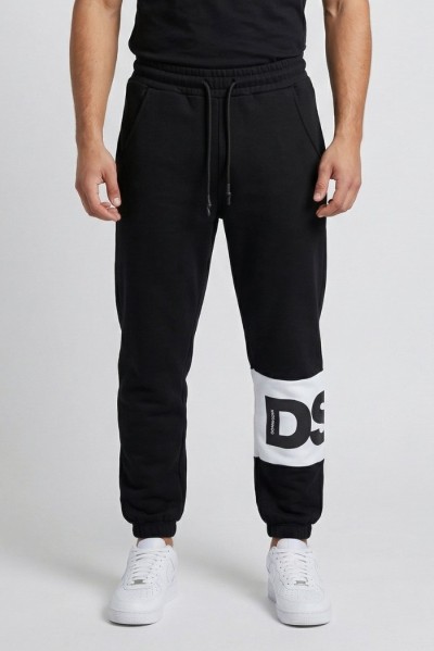 Drop Season 2 pantalone in felpa di cotone con inserto logato SS26211 [5b616e73]