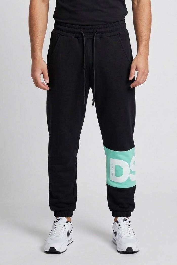 Drop Season 2 pantalone in felpa di cotone con inserto logato SS26211 [c6fabbf4]