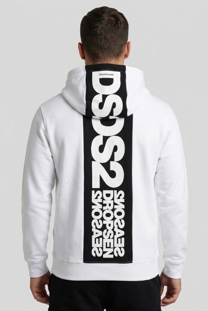 Drop Season 2 felpa in cotone con zip e cappuccio SS26210 [42424896]