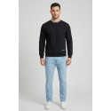 Drop Season 2 felpa girocollo in cotone con logo sul colletto SS26303 [2e476128]