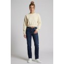 Drop Season 2 felpa girocollo cropped in cotone SS26W512 [58d9f1a3]