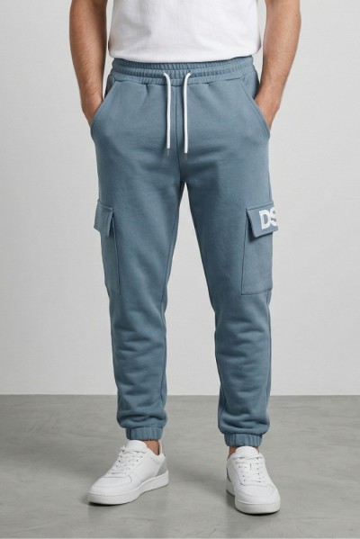 Drop Season 2 pantalone in felpa cargo in cotone SS26275 — 805219040078751_1