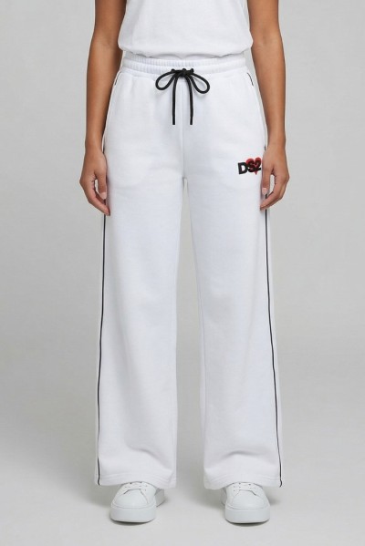 Drop Season 2 pantapalazzo in felpa di cotone SS26W567 — 805219040078753_1