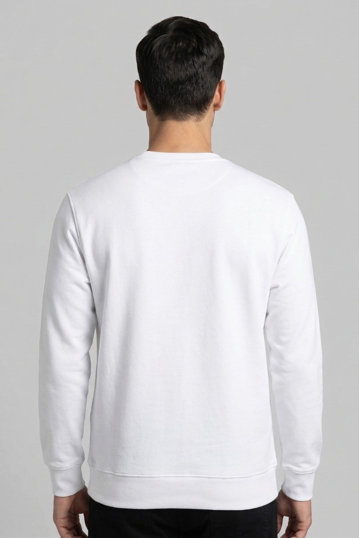 Drop Season 2 felpa girocollo in cotone con logo in rilievo SS26238 [7374ff6c]