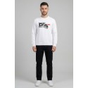 Drop Season 2 felpa girocollo in cotone con logo in rilievo SS26238 [c4693e68]