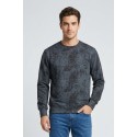 Drop Season 2 felpa girocollo in cotone effetto stone wash SS26201 [0a8e95fe]