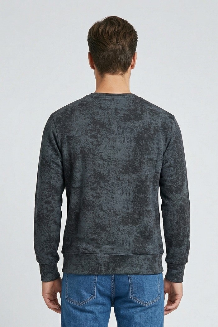 Drop Season 2 felpa girocollo in cotone effetto stone wash SS26201 [d3a8d6f3]