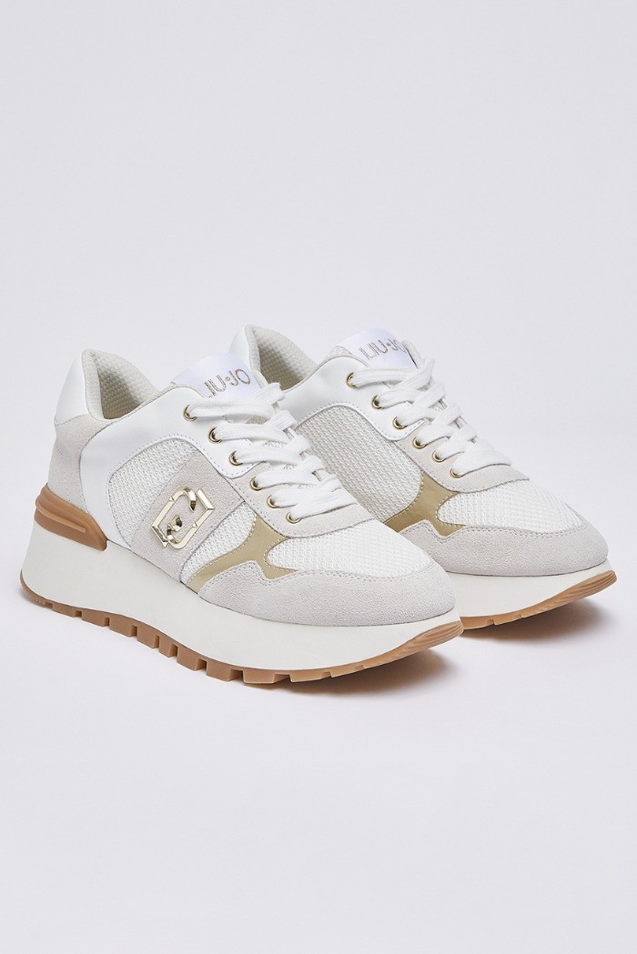 Liu Jo sneaker platform in suede e mesh Amazing 43 BA6031PX027 [a852c58e]