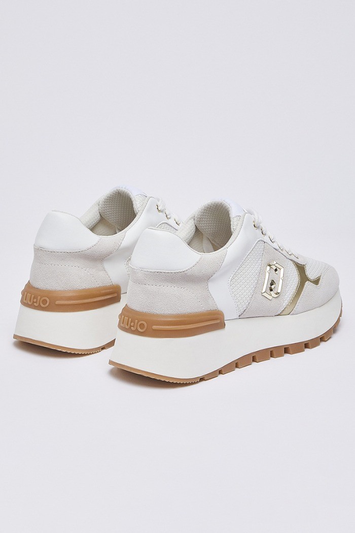 Liu Jo sneaker platform in suede e mesh Amazing 43 BA6031PX027 [1f4f048a]
