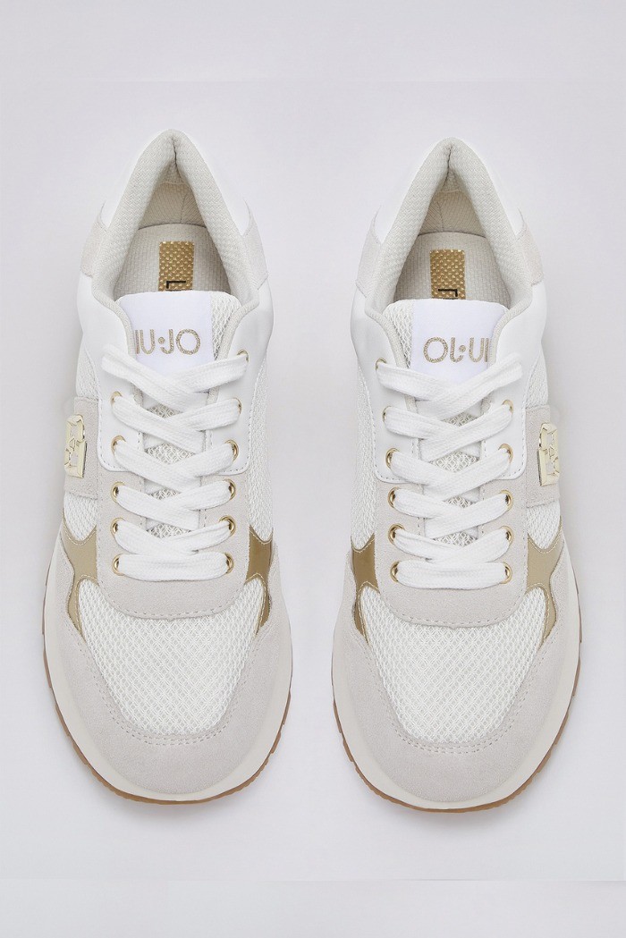 Liu Jo sneaker platform in suede e mesh Amazing 43 BA6031PX027 [1a1f4394]