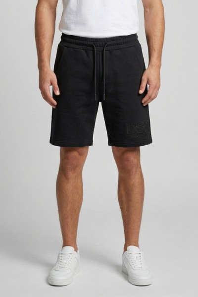 Drop Season 2 bermuda in cotone con logo in rilievo SS26206 — 805219040078736_2