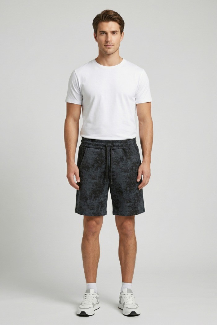 Drop Season 2 bermuda in cotone effetto stone wash SS26203 [c1beb920]