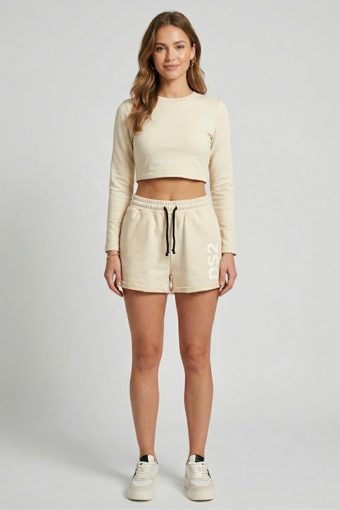 Drop Season 2 shorts in cotone felpato SS26W514 [473a799d]