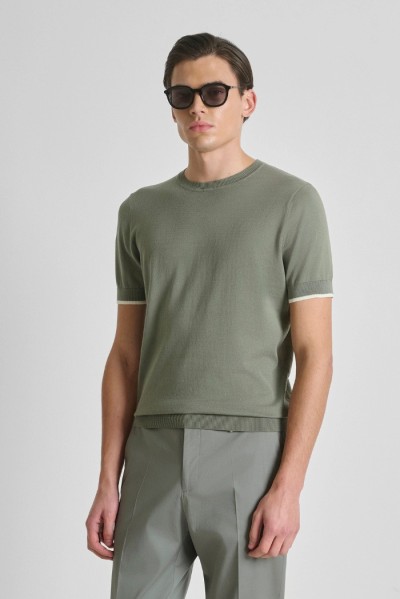Antony Morato maglia girocollo regular fit in cotone super fino mmsw01602-ya100073 [955b129f]