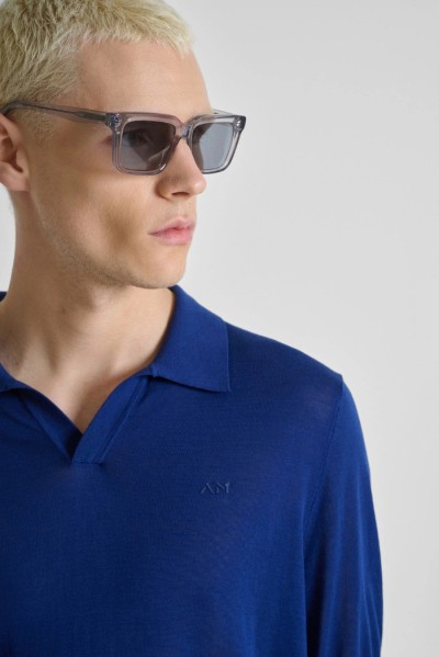 Antony Morato maglia polo slim fit in filato misto seta e tencel mmsw01608-ya200091 — 805219040078574_1
