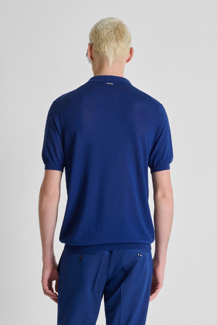 Antony Morato maglia polo slim fit in filato misto seta e tencel mmsw01608-ya200091 [0ac14e94]