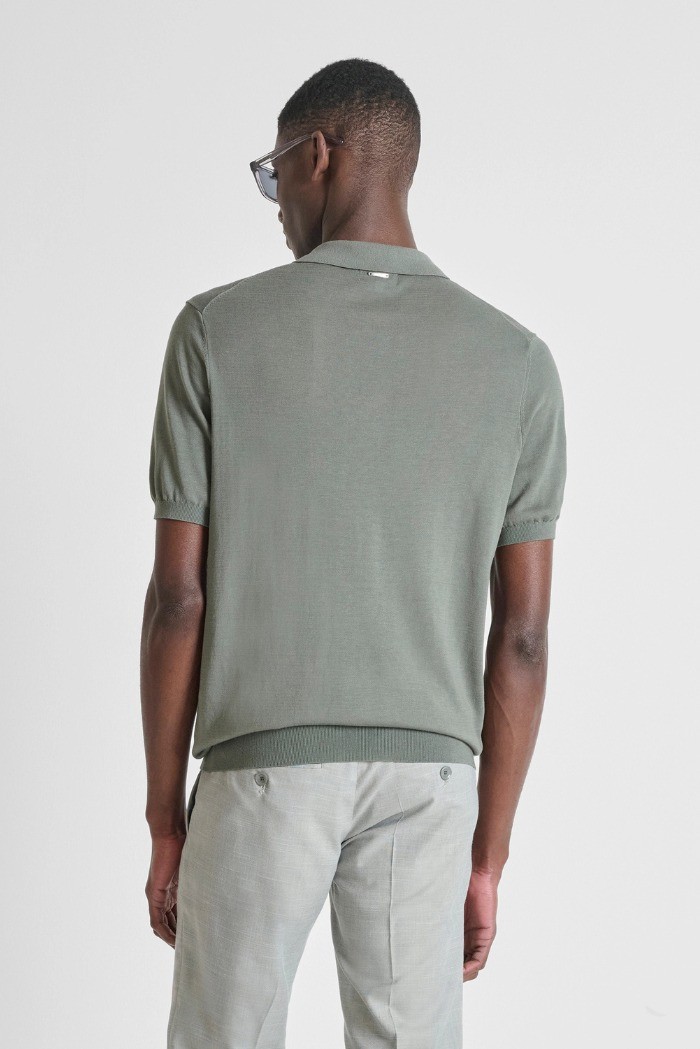 Antony Morato maglia polo slim fit in filato misto seta e tencel mmsw01608-ya200091 [8c78347a]