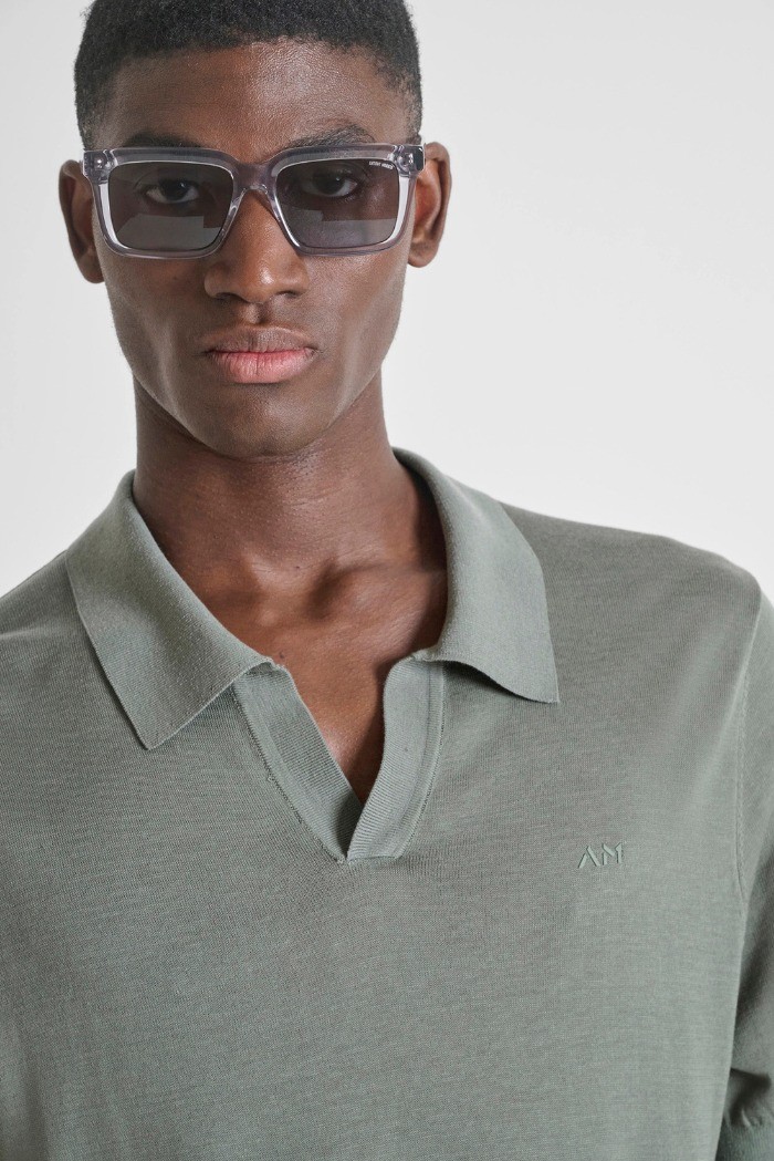 Antony Morato maglia polo slim fit in filato misto seta e tencel mmsw01608-ya200091 [3b65f57e]