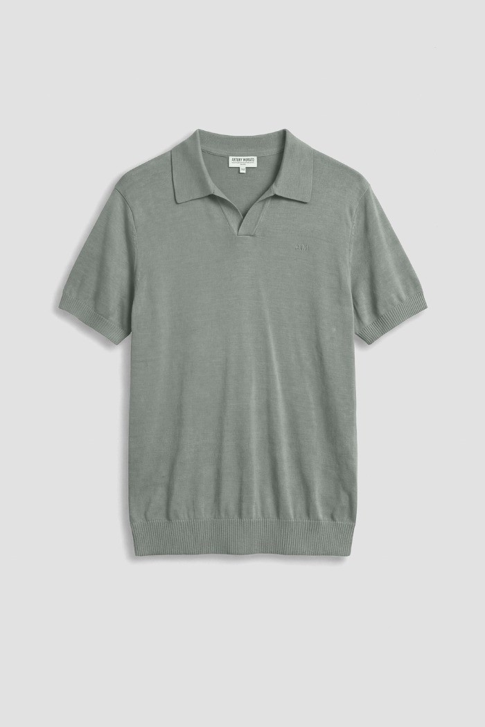 Antony Morato maglia polo slim fit in filato misto seta e tencel mmsw01608-ya200091 [3e35b260]