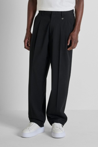 Antony Morato pantalone wide leg fit in viscosa elastica Leon mmtr00779-fa600288 — 805219040078577_1