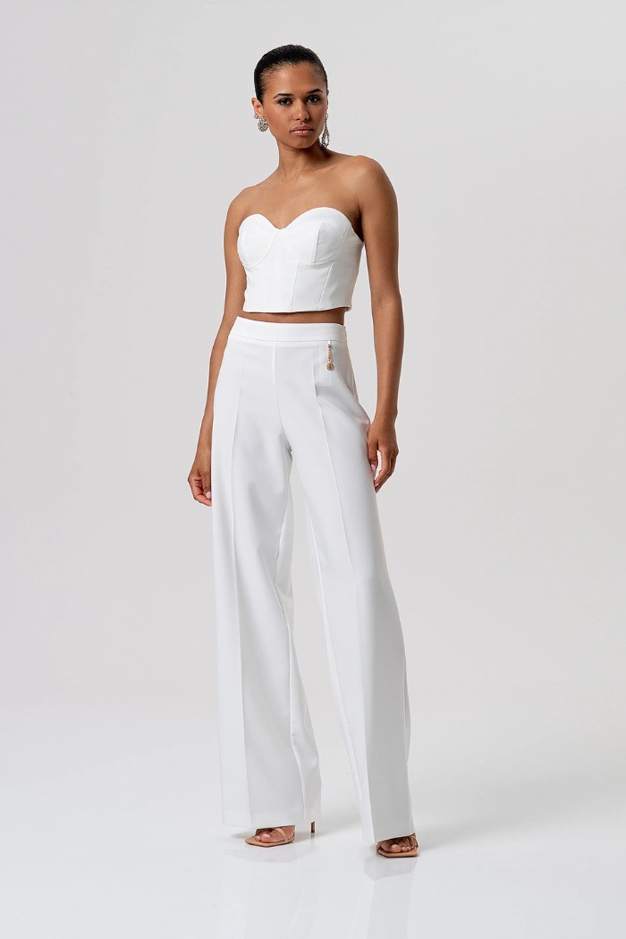 Fracomina pantalone flare a palazzo fq26sv3009w42901 [02bab264]