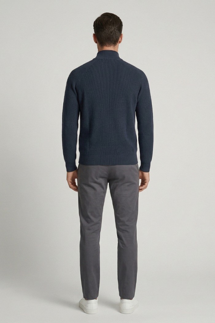 Urban Ring cardigan lupetto con zip in maglia inglese UR1100015 [4afa1941]